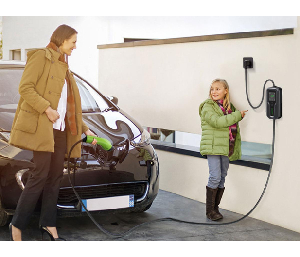 Qoltec Mobilna ładowarka EV z regulacją 2w1 Typ2 (3.5kW, 230V, 5m) - 1483421 - zdjęcie 6